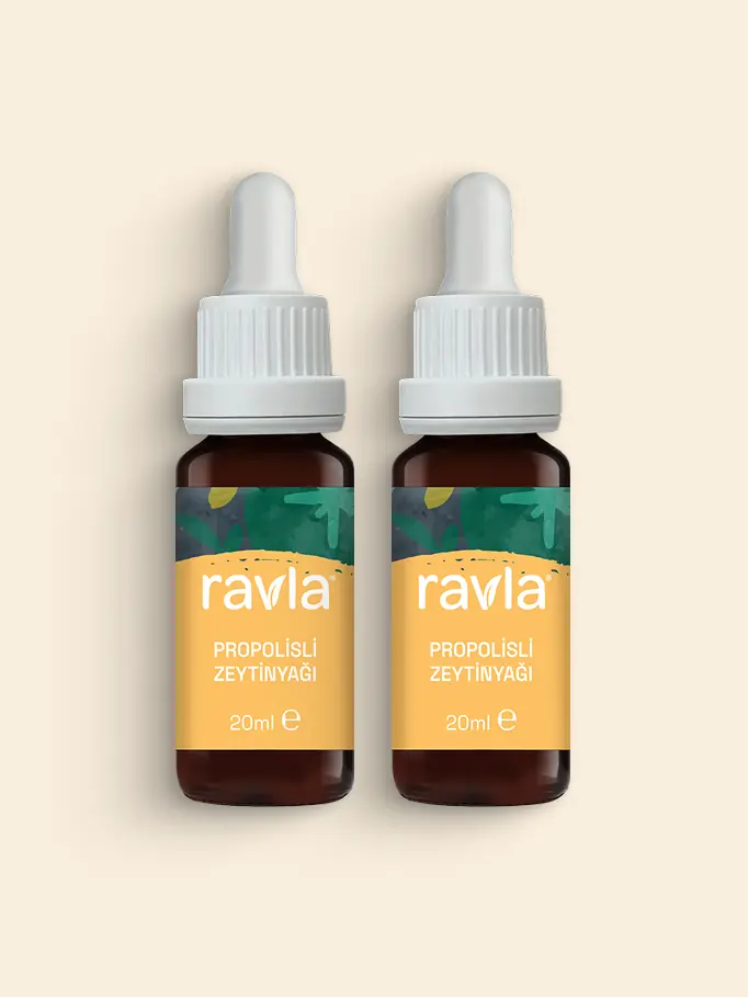 2'li Ürün - Ravla Propolisli Zeytinyağ - 20ml