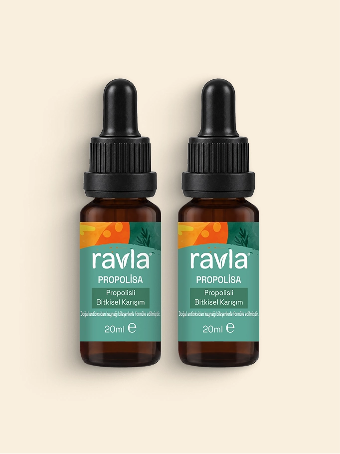 2'li Ürün - Ravla Propolisa Propolisli Bitkisel Karışım - 20ml