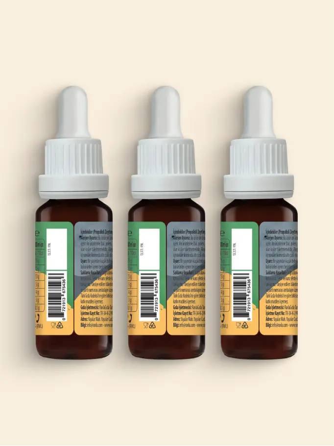 3'lü Ürün - Ravla Propolisli Zeytinyağ - 20ml