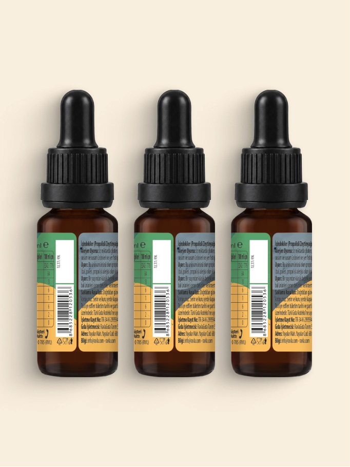 3'lü Ürün - Ravla Propolisli Zeytinyağ - 20ml