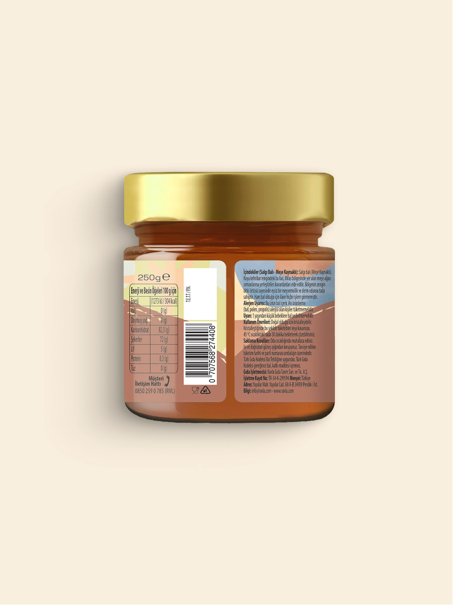 Ravla Salgı Balı (Meşe Kaynaklı) - 250g