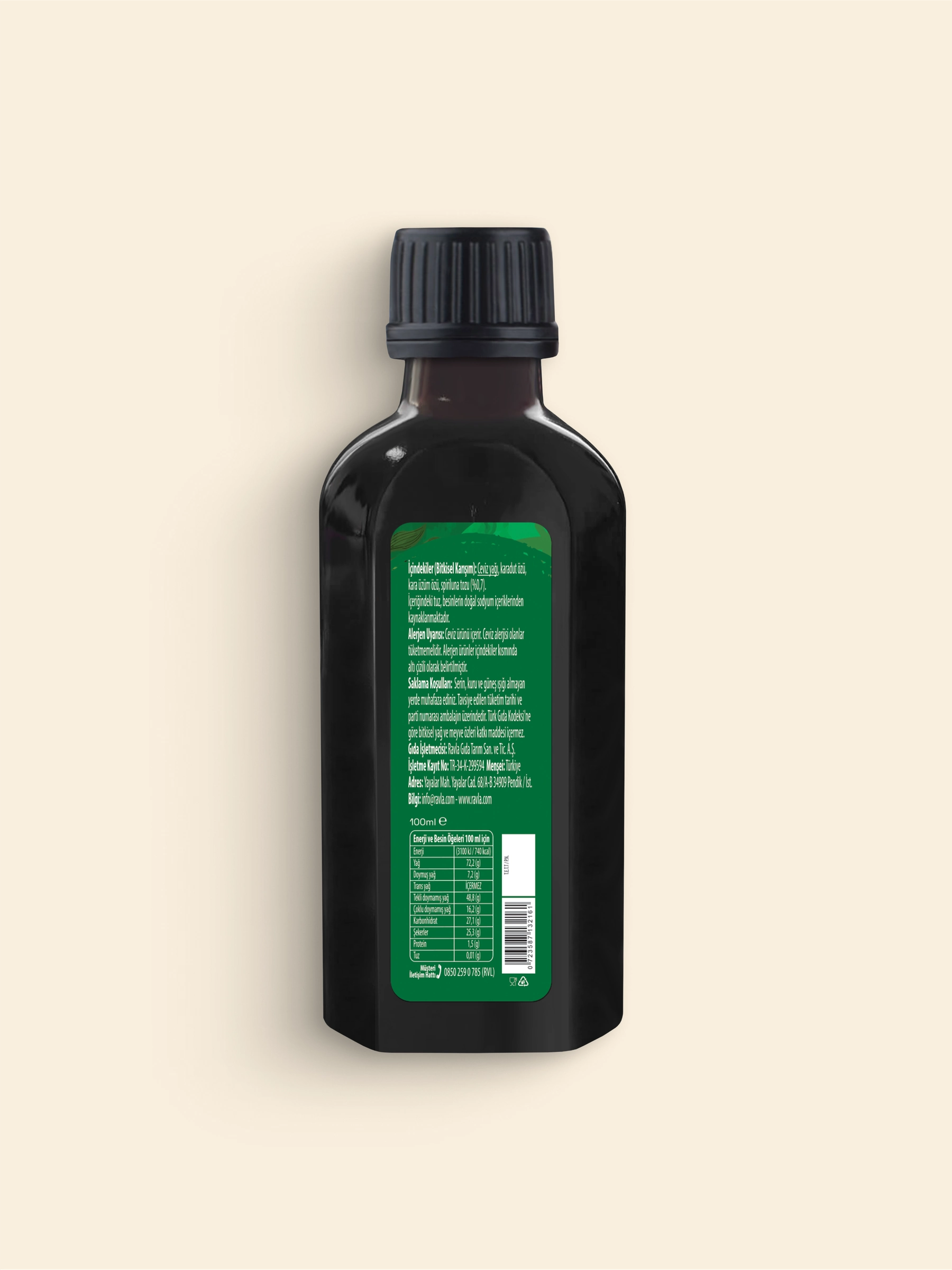 Ravla Spirulinalı Bitkisel Karışım - 100ml