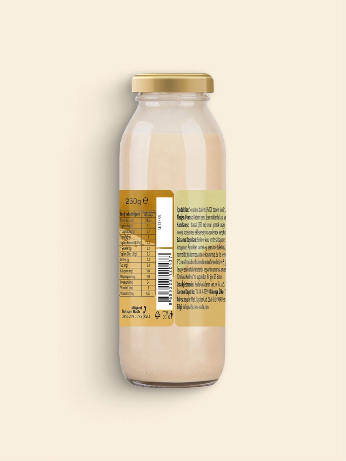 Ravla Badem İçeceği Konsantresi - 250g