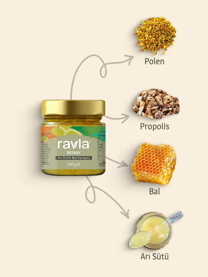 Ravla Beemix Arı Sütlü Bal Karışımı - 250g