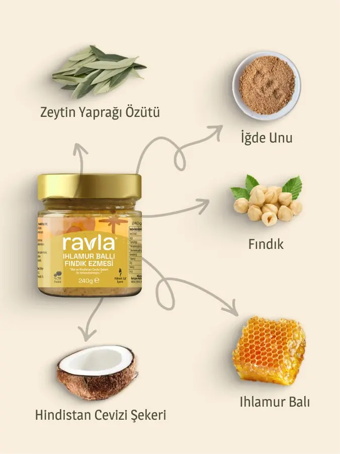 Ravla Ihlamur Ballı Fındık Ezmesi - 240g