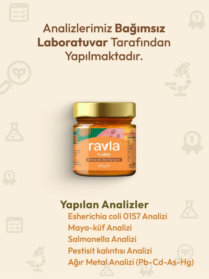 Ravla Flumix Baharatlı Bal Karışımı - 250g