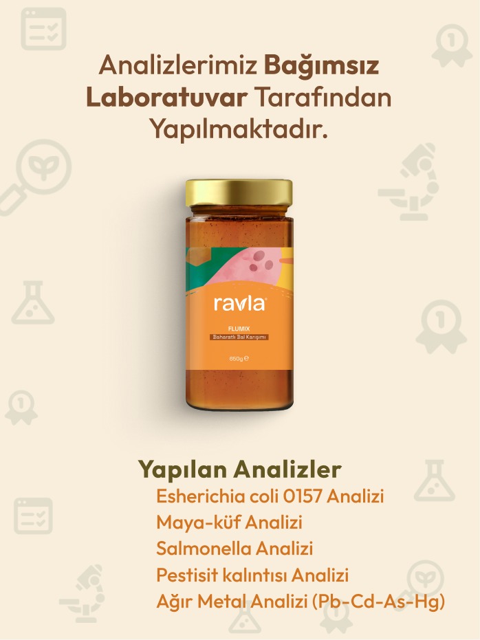 Ravla Flumix Baharatlı Bal Karışımı - 650g