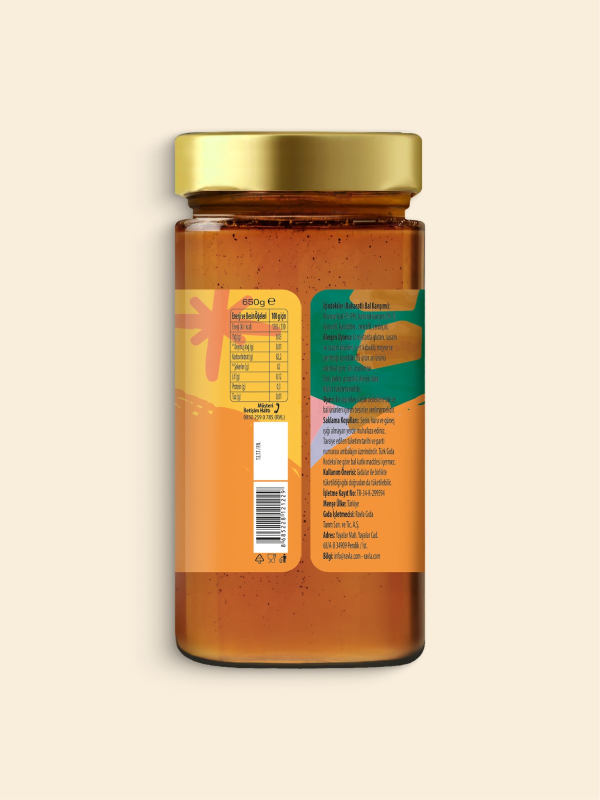 Ravla Flumix Baharatlı Bal Karışımı - 650g