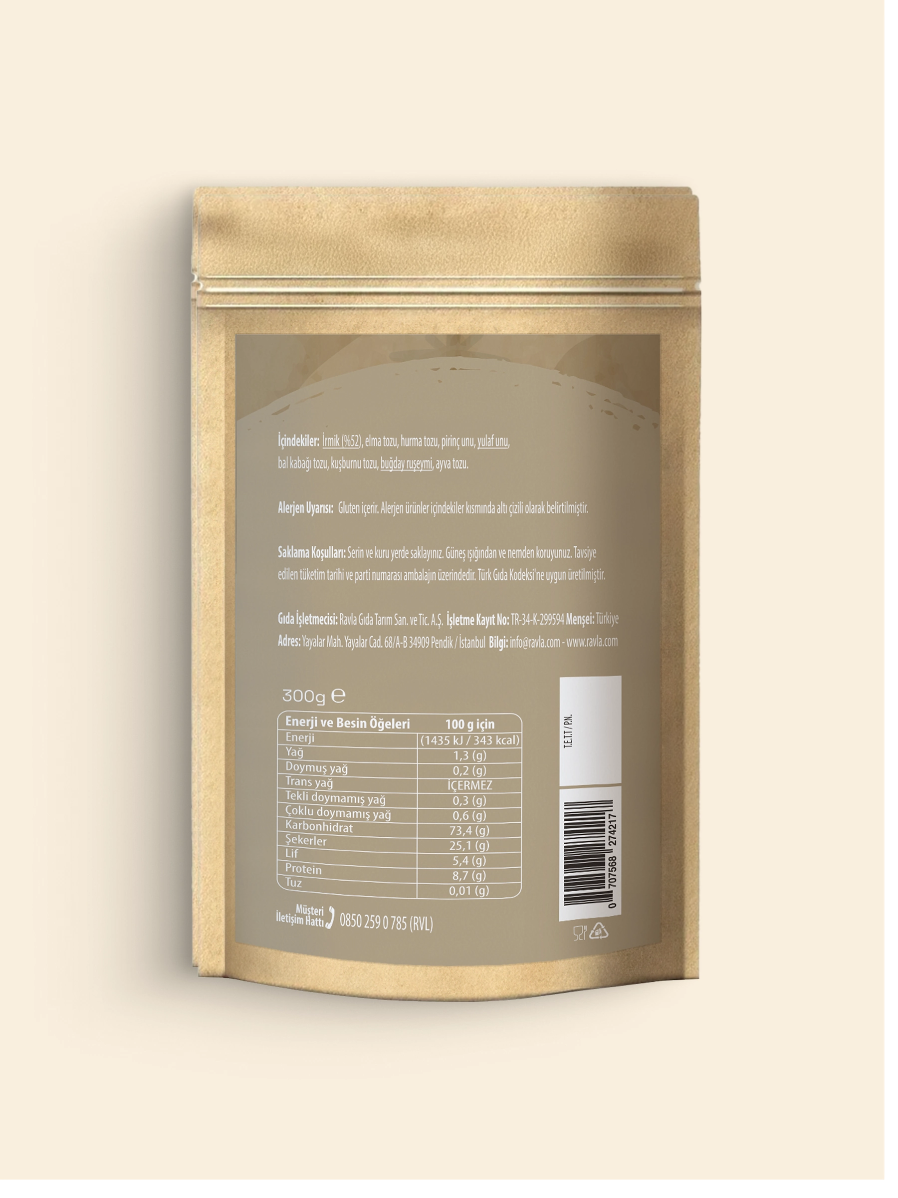 Ravla İrmikli Muhallebi Karışımı - 300g