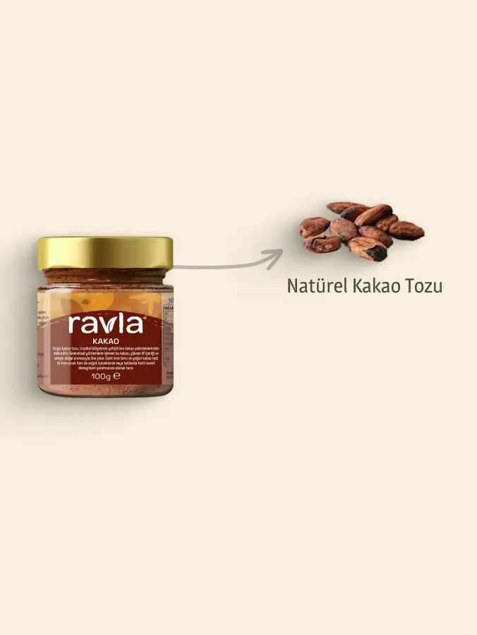 Ravla Naturel Kakao Tozu - 100g