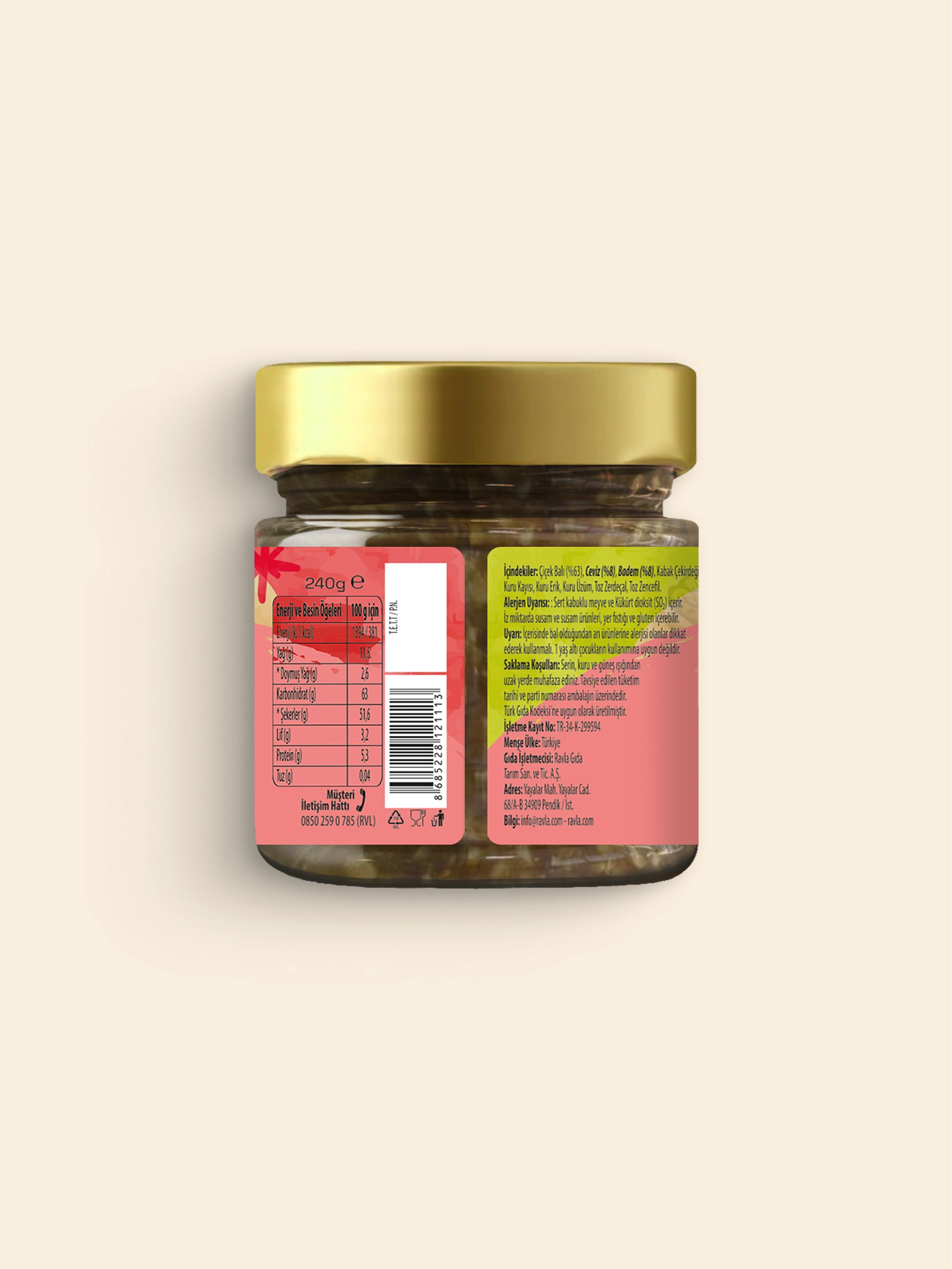 Ravla Kuruyemişli Karışım - 240g