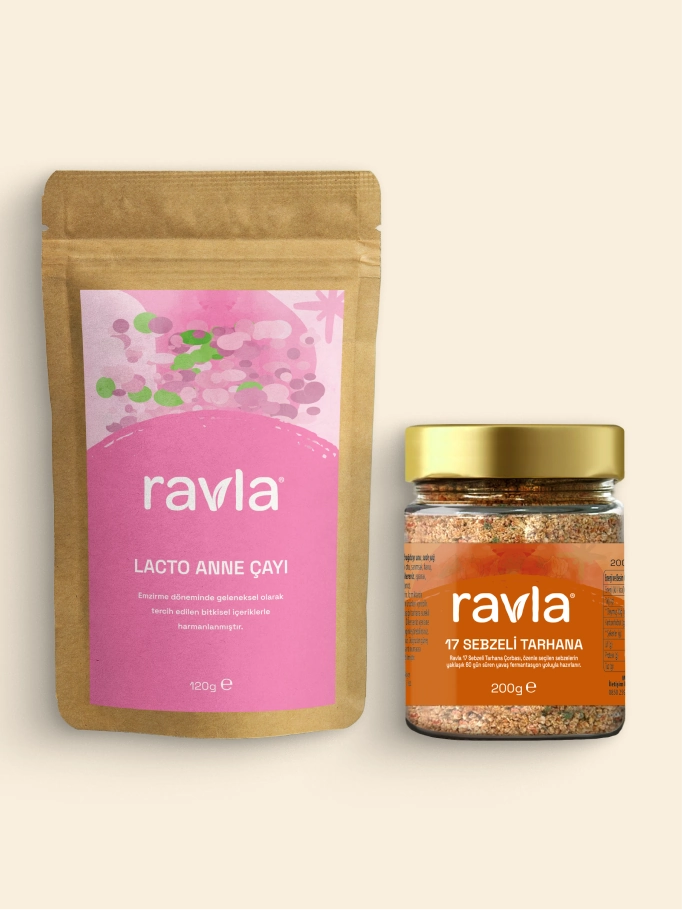 2'li Ürün - Ravla Lacto Anne Çayı - 120g / Ravla 17 Sebzeli Tarhana - 200g