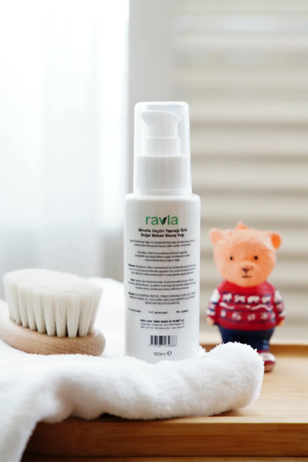 Ravla Minolia Zeytin Yaprağı Ekstratlı Bebek Masaj Yağı - 100ml