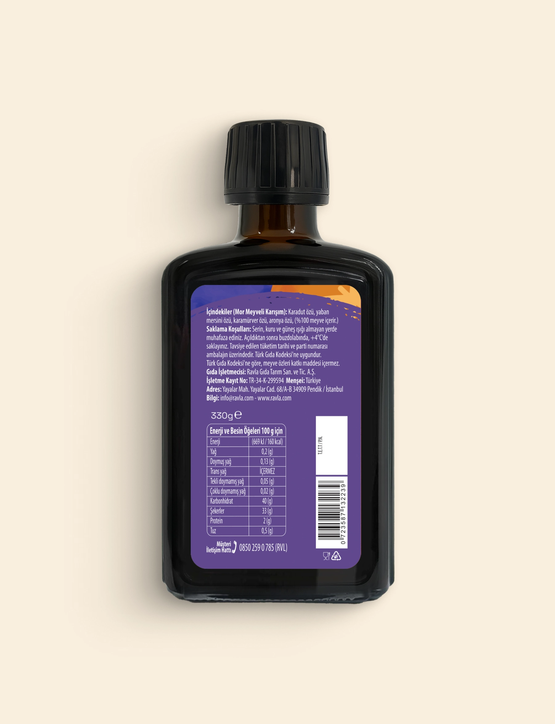 Ravla Mor Meyveli Karışım - 330g
