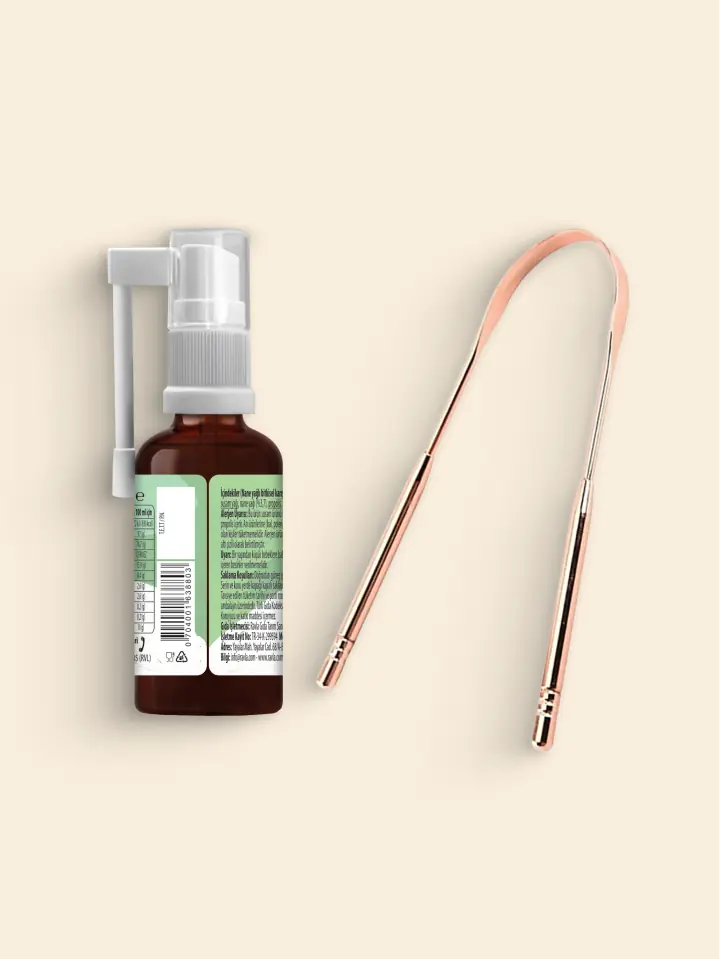 2'li Ürün- Ravla Nane Yağlı Bitkisel Karışım - 50ml / Ravla Dil Temizleyici