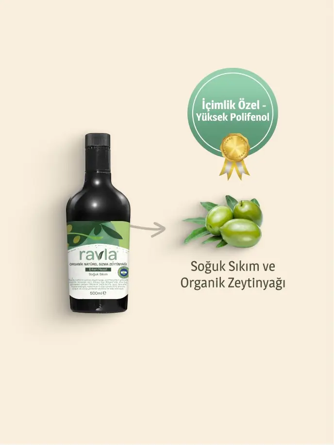 Ravla Organik Erken Hasat Zeytinyağı – İçimlik 500 ml