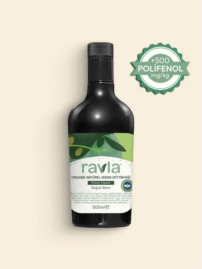Ravla Organik Erken Hasat Zeytinyağı – İçimlik 500 ml