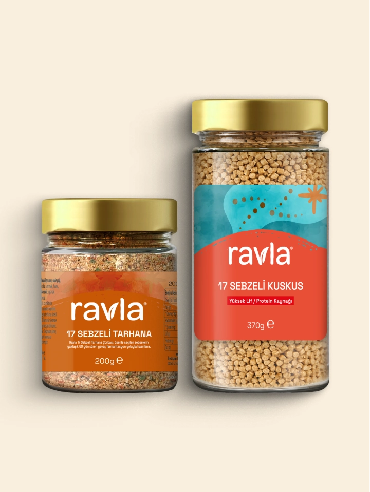 2'li Ürün - Ravla 17 Sebzeli Kuskus - 370g / 17 Sebzeli Tarhana - 200g