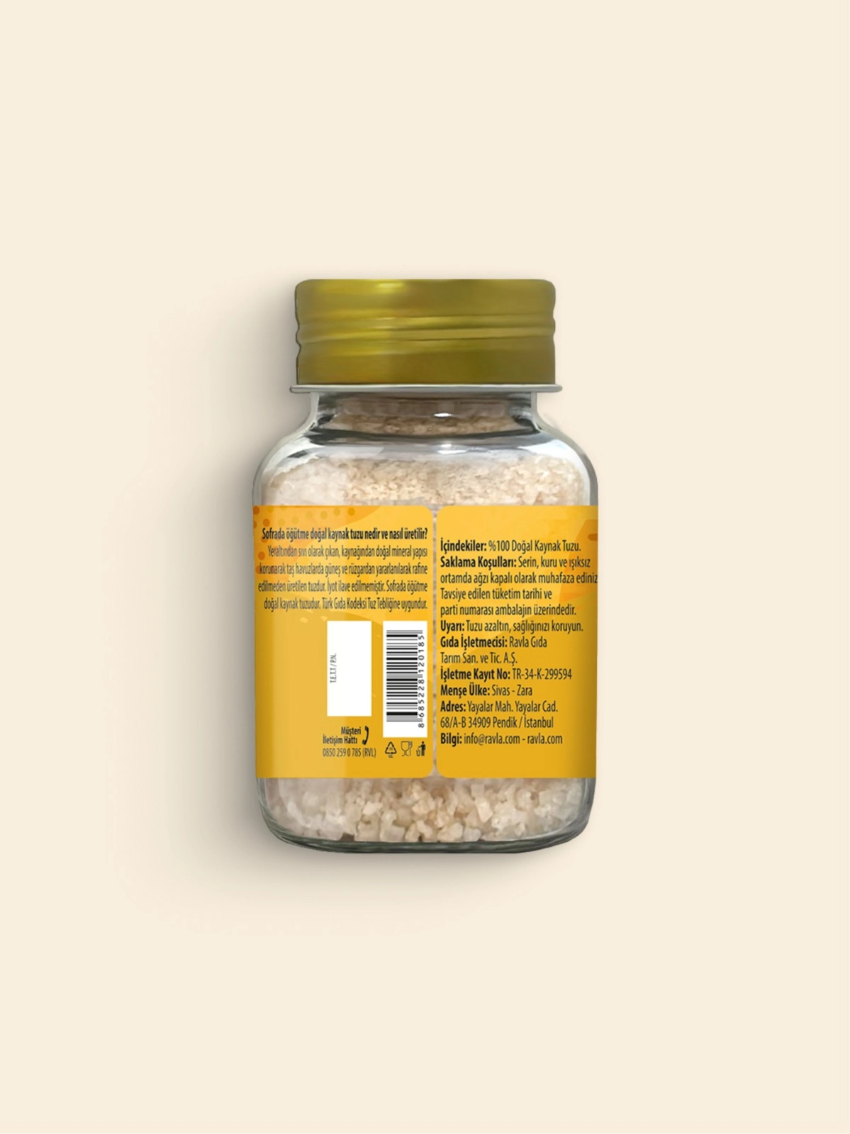 Ravla Altın Tuz - Doğal Kaynak Tuzu 120g
